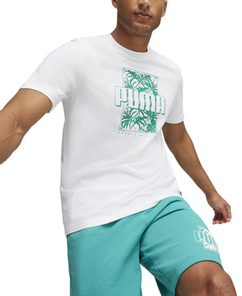 Men's ESS+ Palm Resort Logo Graphic T-Shirt PUMA