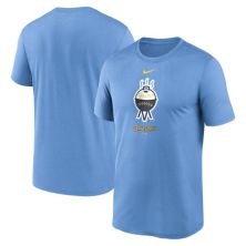 Men's Nike Light Blue Milwaukee Brewers City Connect Logo T-Shirt Nike
