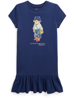 Платье-футболка из хлопкового джерси Polo Bear (для малышей/маленьких детей) Polo Ralph Lauren