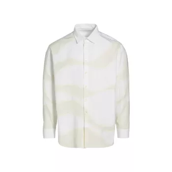 Wave Cotton Button-Front Shirt BOTTER