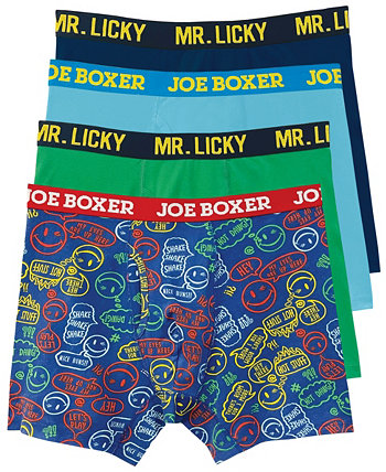 Мужские трусы-боксеры из эластичного хлопка для группового общения, набор из 4 шт. JOE BOXER