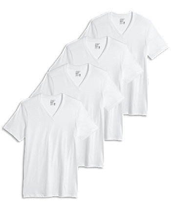 Мужские футболки с V-образным вырезом без тэгов в 3 упаковках + 1 бонусная рубашка, созданные для Macy's Jockey