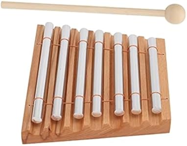 Energy Chime with Mallet Rhythm Wind Chime 7 Tone Hand Chimes Wind Chimes Percussion Instruments Reminder Meditation Chimes for Classroom Management Teaching Supplies 16.8 * 15 * 13cm Walfront