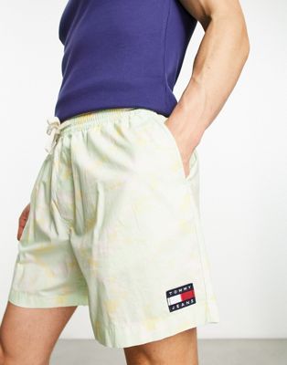 Разноцветные шорты с камуфляжным логотипом и флагом Tommy Jeans Tommy Jeans