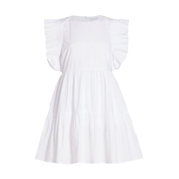 многоуровневое мини-платье English Factory