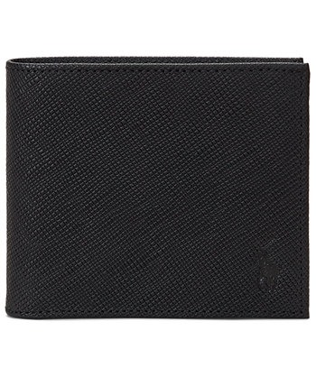 Men's Textured Saffiano Leather Billfold Wallet Polo Ralph Lauren