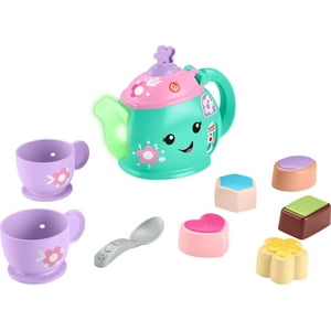 Fisher-Price Laugh & Learn Time for Tea Set, Interactive Toddler Learning Toy, 9 Pieces Fisher-Price