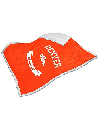 Одеяло из шерпы Denver Broncos размером 50 x 60 дюймов Logo Brand