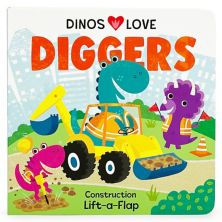 Cottage Door Press Dinos Love Diggers Chunky Lift-A-Flap Book COTTAGE DOOR PRESS