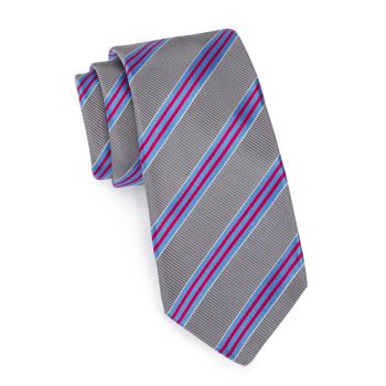 Полосатый галстук из смесового шелка Kiton