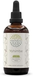 Yohimbe B60 Alcohol-Free (Безалкогольный) Herbal Extract Tincture, Super-Concentrated Wildcrafted Yohimbe (Pausinystalia yohimbe) 2 fl oz (Жидкие унции) HerbEra