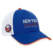 Men's Fanatics Branded  Royal New York Islanders Authentic Pro Rink Trucker Adjustable Hat Fanatics