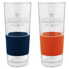 Houston Astros 2022 World Series Champions Score Pint Glass Set Unbranded