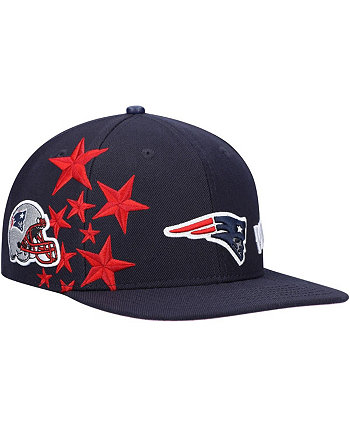 Мужская бейсболка New England Patriots Navy Stars Snapback Pro Standard