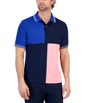 Мужская спортивная рубашка-поло с цветными блоками, созданная для Macy's Club Room