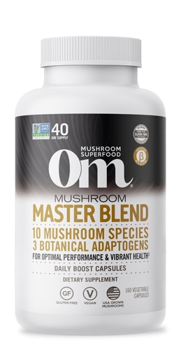 OM Mushroom Master Blend – 160 растительных капсул OM