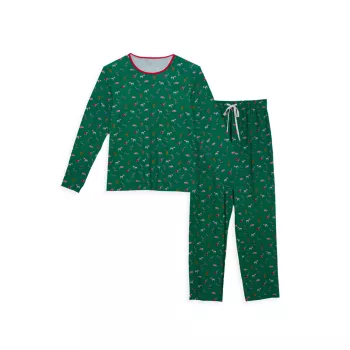 Маленький детский &amp; Детский пижамный комплект из двух предметов Jungle Bells MAGNETIC ME