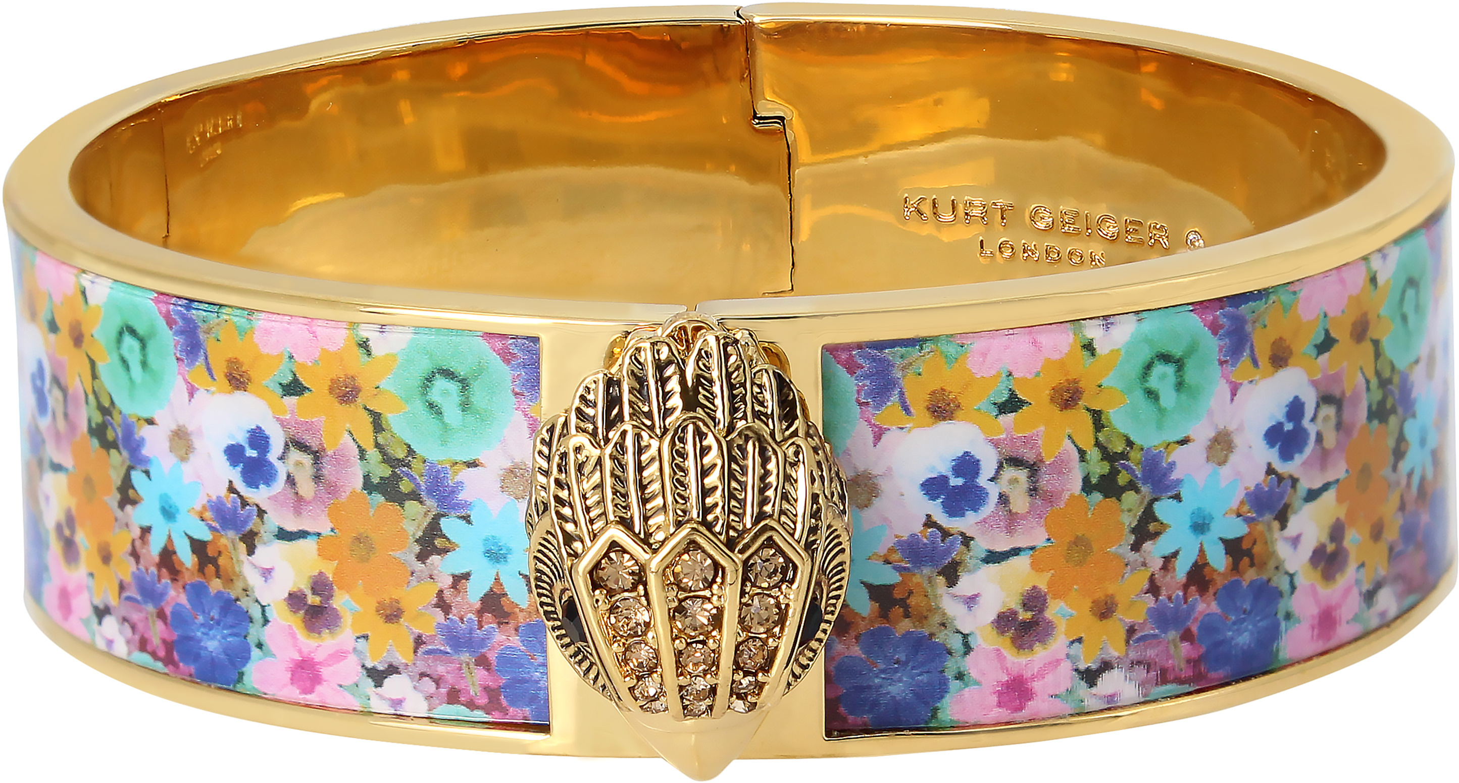 Большой браслет-браслет с цветочным принтом орла Kurt Geiger London