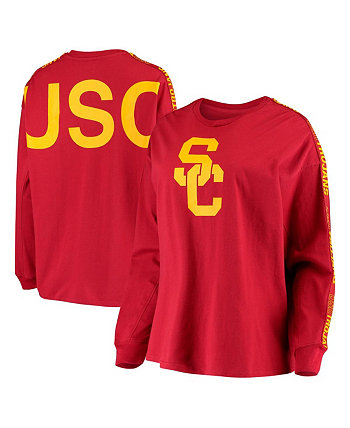 Женская футболка оверсайз с длинным рукавом Cardinal USC Trojans Jaiden 289c Apparel