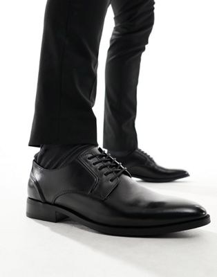 schuh Reilly derby shoes in black leather Schuh