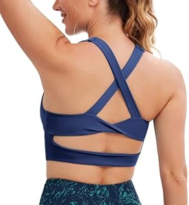 Женские Спортивные бюстгальтеры JOYSPELS Criss-Cross Back Паддинг Топы для тренировок Средняя поддержка JOYSPELS