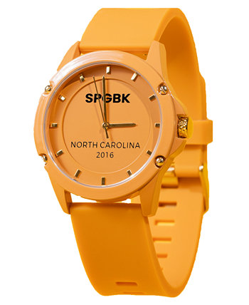 Часы Hope Mills унисекс кварцевые оранжевые силиконовые с тремя стрелками 44 мм SPGBK Watches