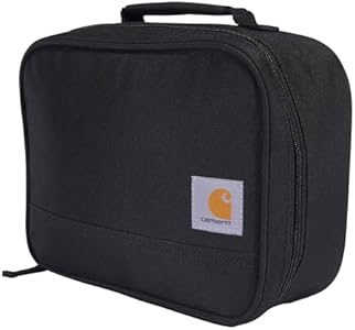 Carhartt 4-Can Men and Women, Durable Water Resistant Cooler, Fully Insulated Lunch Pail, Black, One Size Carhartt