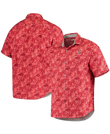 Мужская рубашка на пуговицах Cardinal Stanford Cardinal Sport Jungle Shade Camp Tommy Bahama