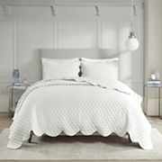 Madison Park Alva 3-Piece Scalloped Edge Quilt Set with Shams Madison Park