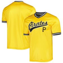 Мужская желтая футболка команды Stitches Pittsburgh Pirates Cooperstown Collection Team Stitches
