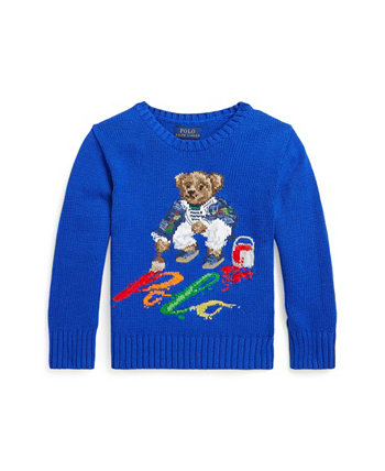 Хлопковый свитер Polo Bear для малышей и маленьких мальчиков Polo Ralph Lauren