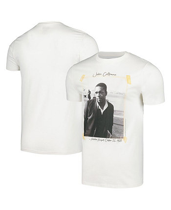 Men's Natural John Coltrane Scrapbook Photo T-shirt American Classics