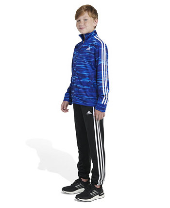 Трикотажная куртка и брюки с длинными рукавами и принтом для Big Boys, комплект из 2 предметов Adidas