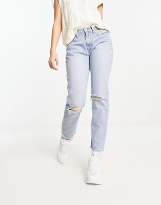 Светлые узкие потертые джинсы-бойфренды Polo Ralph Lauren Polo Ralph Lauren