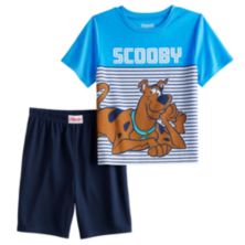 Пижамный комплект из топа и шорт с короткими рукавами Scooby Doo для мальчиков 4–10 лет Licensed Character