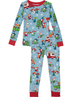 Пижамный комплект Gnome For The Holidays (для малышей/маленьких детей/больших детей) Little Blue House by Hatley Kids