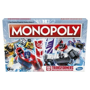 Monopoly Transformers Edition Board Game for Kids and Family Ages 8 and Up, 2-6 Players Monopoly