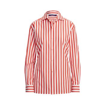 Полосатая рубашка капри на пуговицах Ralph Lauren Collection