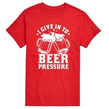 Big & Tall Beer Pressure Graphic Tee License
