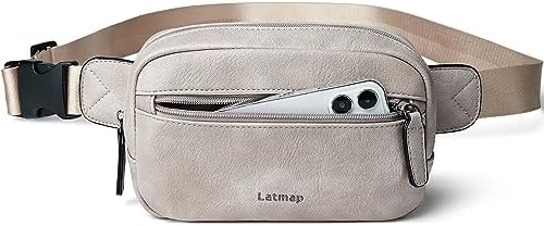 Сумка поясная LATMAP 2L Everywhere Belt Bag малый модный кроссбоди водонепроницаемый для женщин бежевый LATMAP