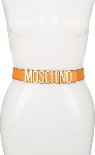 Ремень с пряжкой с логотипом Moschino
