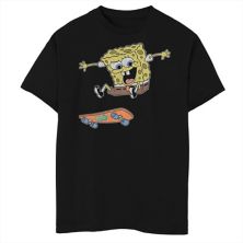 Boys 8-20 Husky Nickelodeon SpongeBob SquarePants Checker Skateboard Graphic Tee Nickelodeon