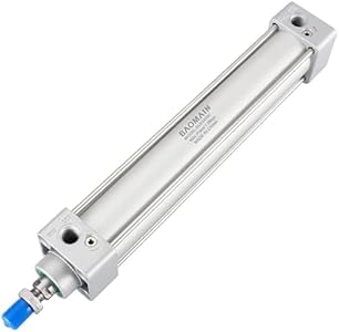 Baomain Pneumatic Air Cylinder SC 63 x 500 PT 3/8, Bore: 2 1/2 inch, Stroke: 20 inch, Screwed Piston Rod Dual Action (1PCS) Baomain