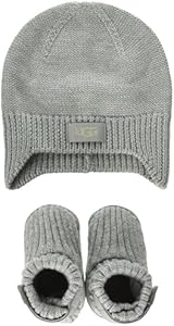 UGG Baby-Boy's I Skylar Beanie Gift Set Slipper UGG