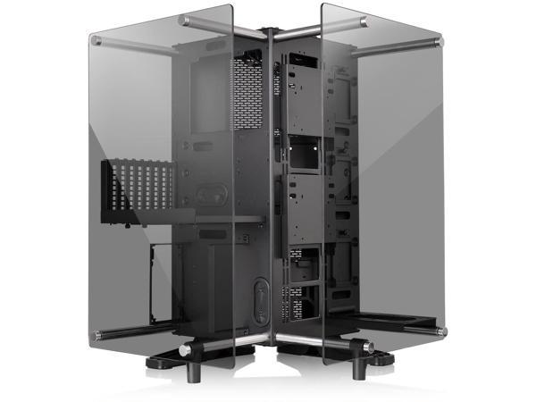 Thermaltake Core P90 Tempered Glass Black ATX Mid Tower Open Frame 2-Sided Glass Viewing, Tt LCS Certified Gaming Computer Case Chassis Thermaltake