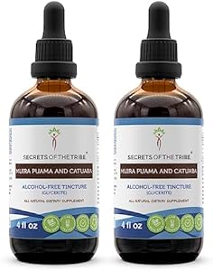 Secrets of the Tribe Muira Puama and Catuaba Alcohol-Free (Безалкогольный) Liquid Extract (Жидкий экстракт) (Ptychopetalum Olacoides and Erythroxylum Catuaba) Dried Bark Tincture Supplement (2 FL OZ) Secrets of the Tribe