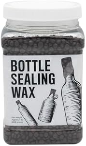 Blended Waxes, Inc. Bottle Sealing Wax, Pastille Wax Seal Beads For Wine, Beer, and Liquor Bottle Sealing, Seals Between 25-30 Bottles, 1 lb, Aluminum BW Blended Waxes, Inc.