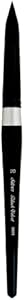 Silver Brush Limited 3000S-2 Black Velvet Round Paintbrush for Watercolor, Gouache, Inks, & Dyes, Size 2, Short Handle Silver Brush Limited