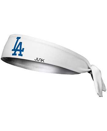 Повязка на голову с завязками White Los Angeles Dodgers Junk Brand
