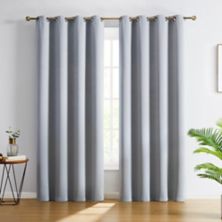 THD Cambridge Blackout Heavy Thermal Insulated Blocking Grommet Curtain Drapery Panels, Set of 2 THD